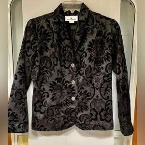ERIN LONDON DRESS JACKET BLACK AND A LIGHTER BLACK